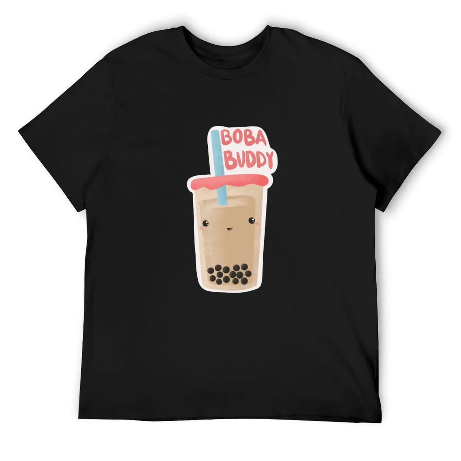 

Boba Buddy bubble tea T-Shirt summer tops oversize t-shirts man blacks cotton man t-shirts T-shirt men