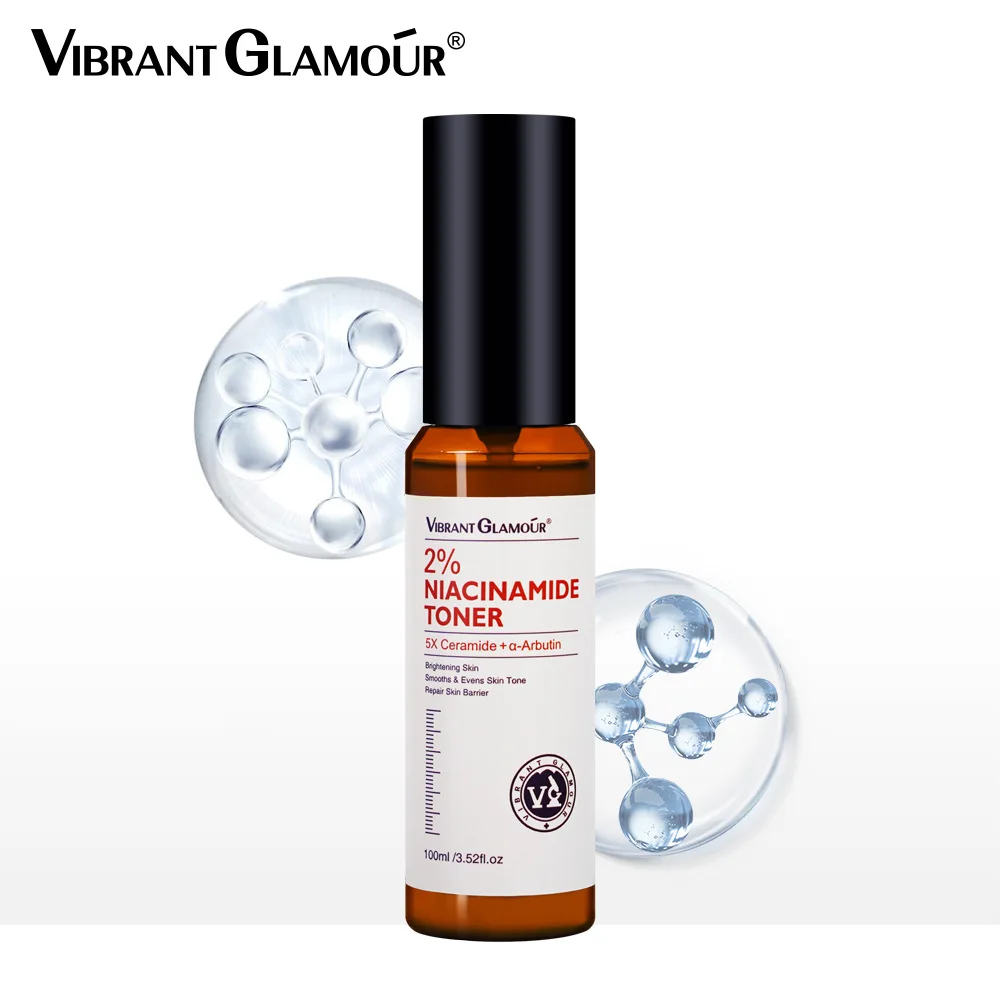 VIBRANT GLAMOUR Niacinamide Toner  Whitening Lightening Spots Brightening Skin Tone And Rejuvenating The Skin100ml