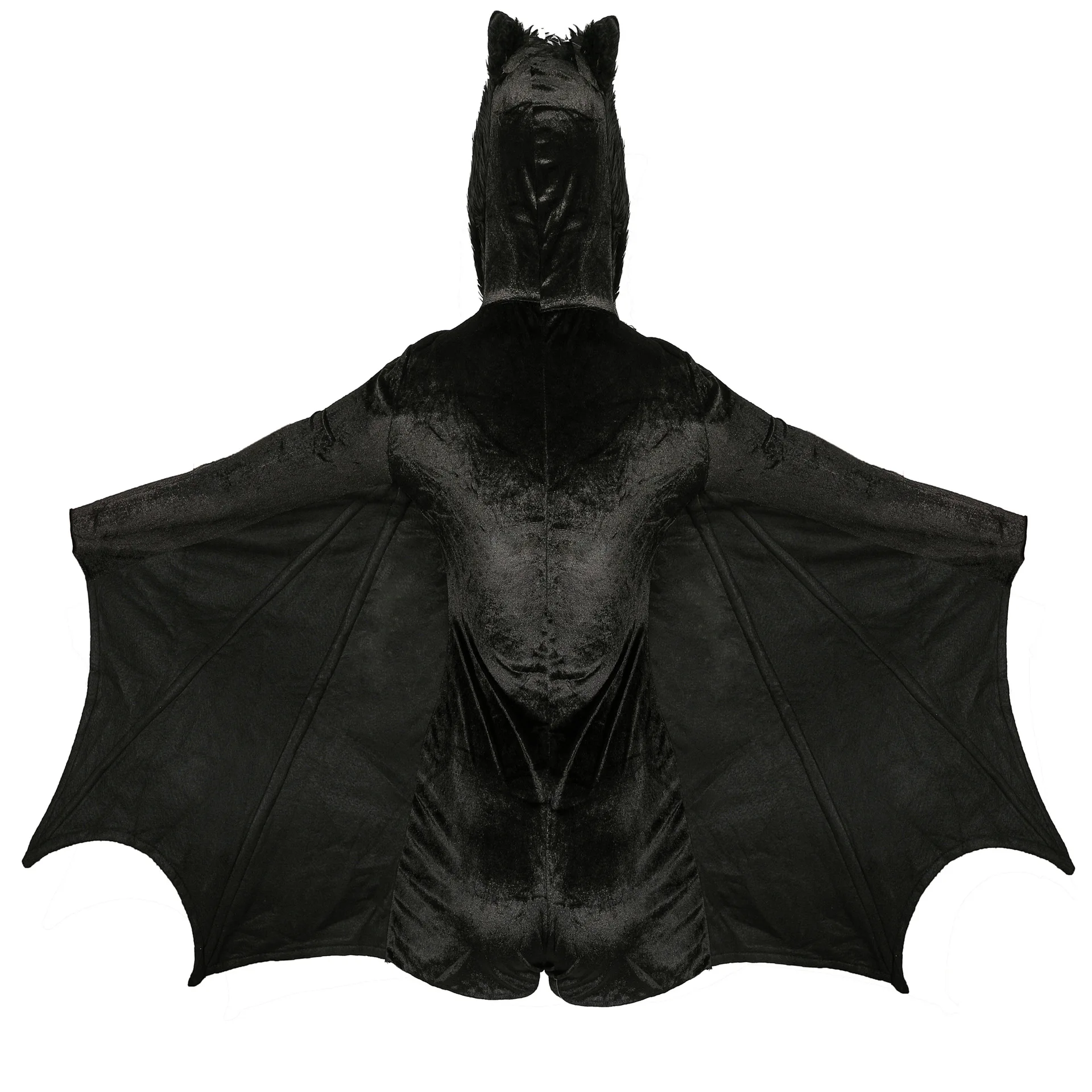 Costume de Cosplay chauve-souris pour Halloween, combinaison de Vampire noire Sexy pour adultes, à capuche, fantaisie de fête avec bas, déguisement de sorcière