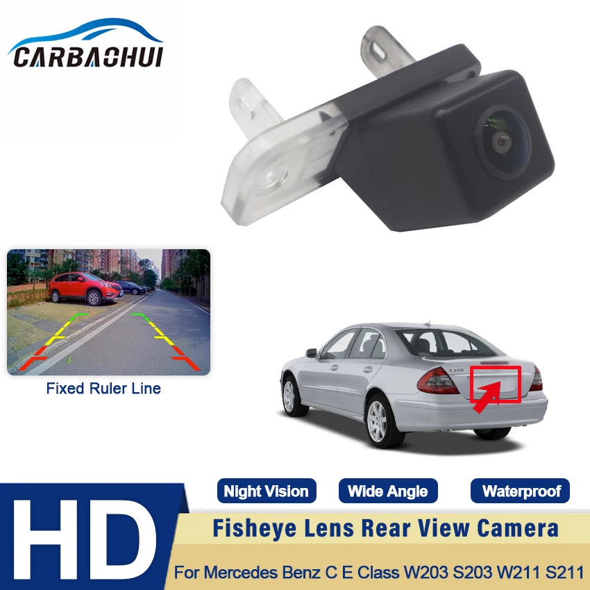 170 Degree 1080x720P HD CCD Night Vision Car Vehicle Rear View Reverse Camera for Mercedes Benz C E Class W203 S203 W211 S211