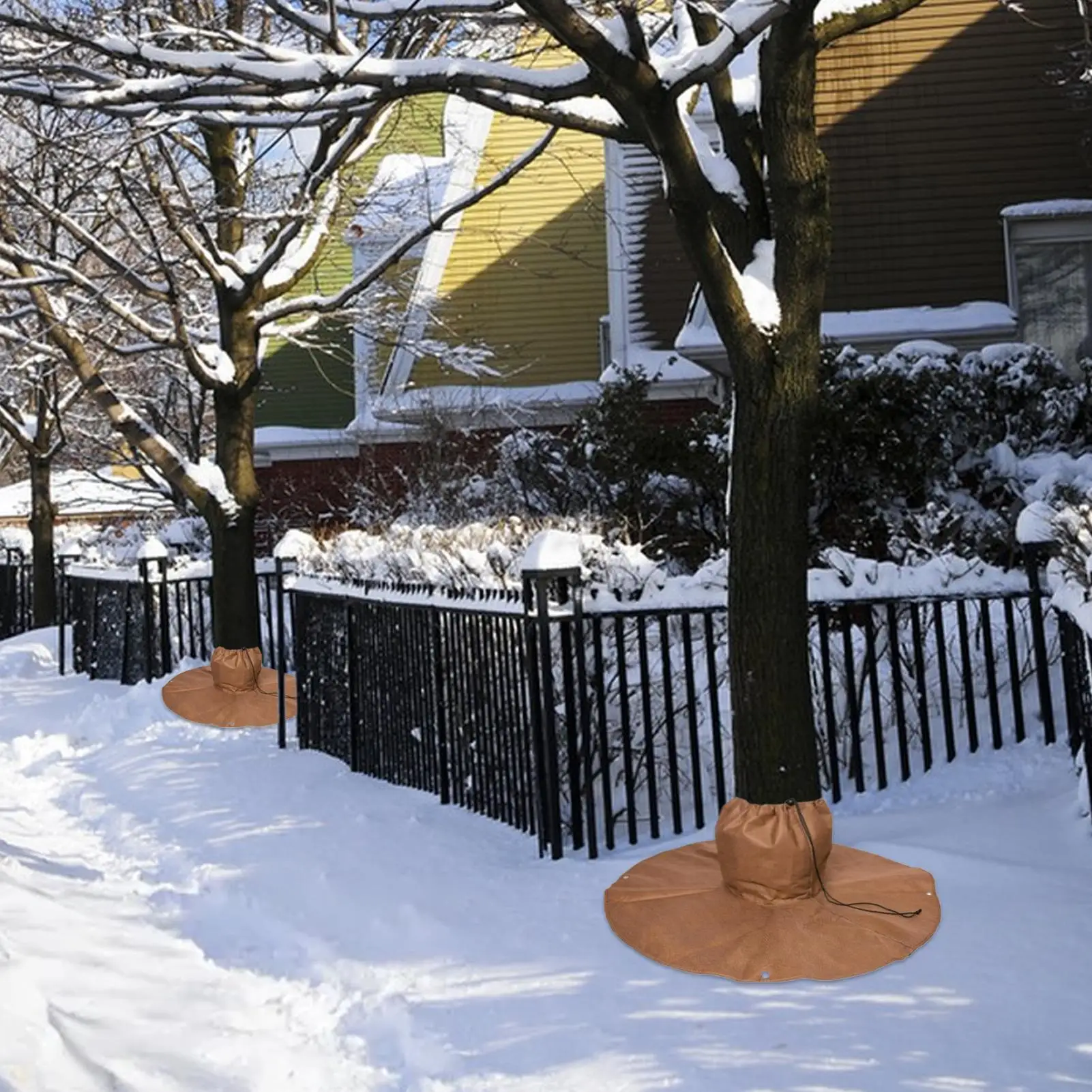 Palm Tree Root Protectors 3-Layers Insulation Frost Blankets Winter Protection For Palm Trees Root For Shrubs Orchards Garden