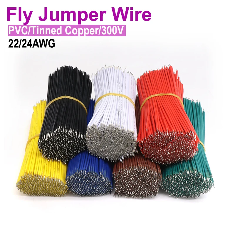 

140/160/180/240Pcs Fly Jumper Wire 24/22 AWG Electronic Solder Cable PVC Insulated Tin-plated Copper Conduct Connector Wire