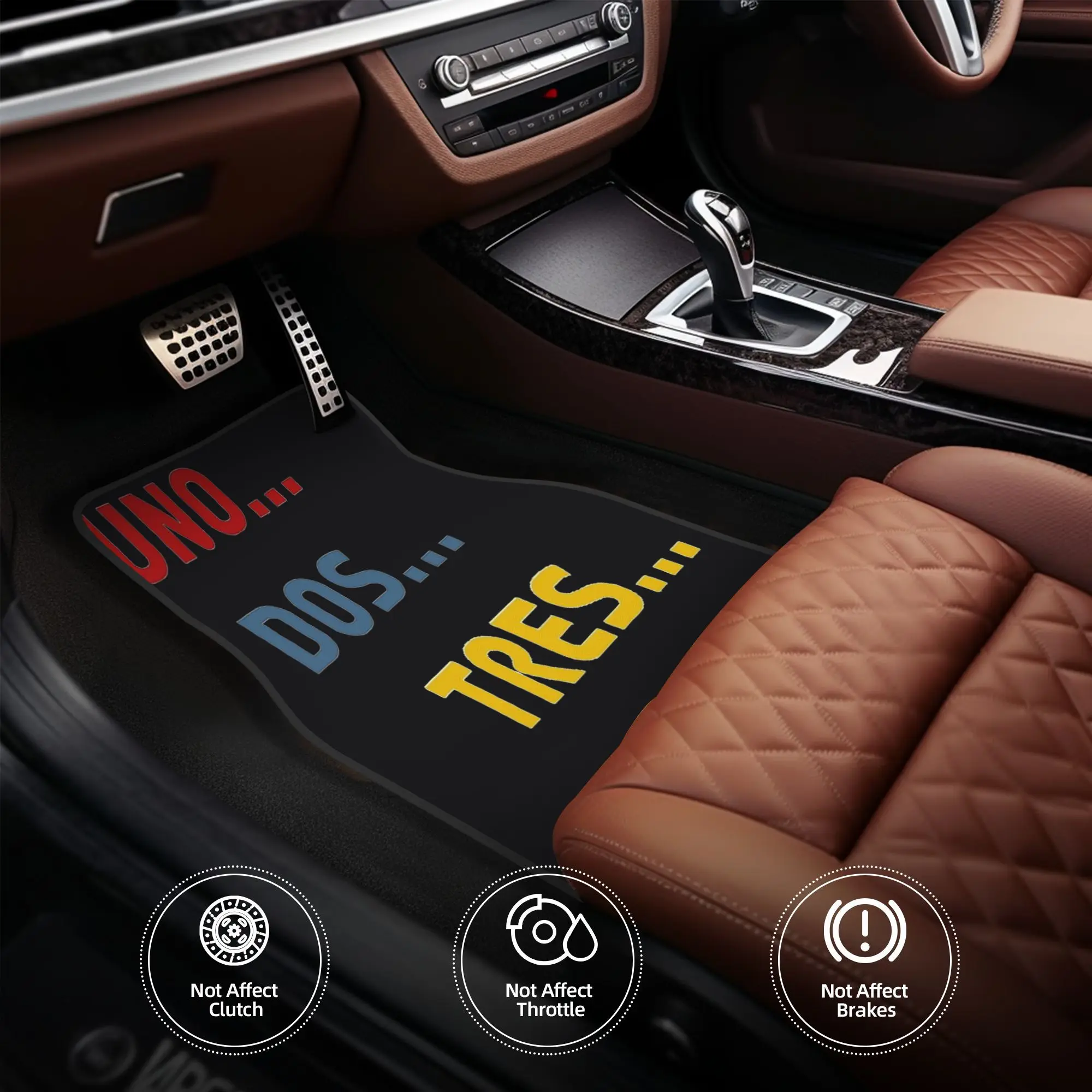 4pcs Uno, Dos, Tres, Quattro For AUDI Quattro Group B Pillow Car Floor Mats, Durable, Fit For Cars, Ideal Gift, Vehicle Interior