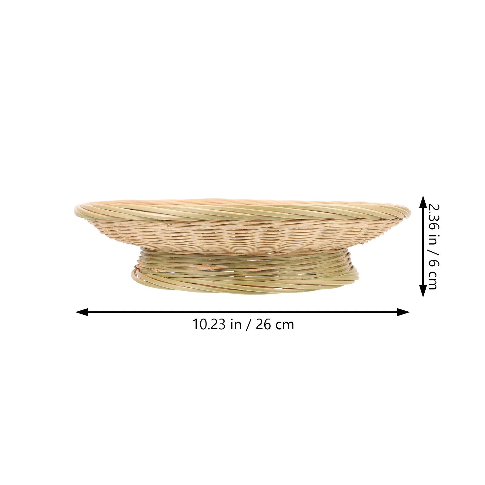 

Bamboo Fruit Tray Handmade Woven Snack Plate Food Server For Dry Fruits Candies Desserts Kitchen Decor Basket