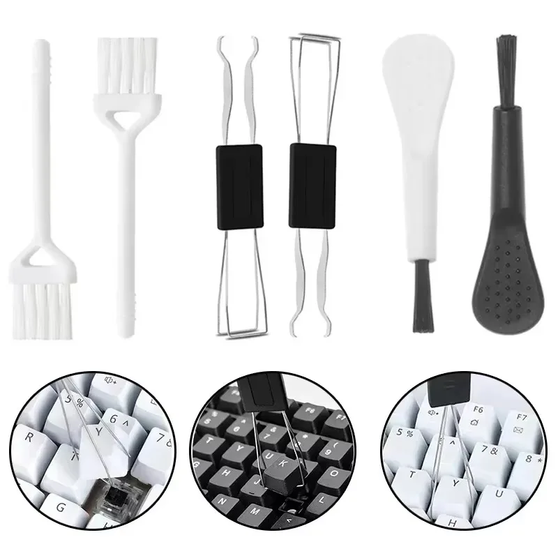 4 in 1 Mechanical Keyboard Key Cap Puller Universal Keycap Shaft Remover Key Board Button Extractor Replacement Cleaning Tools