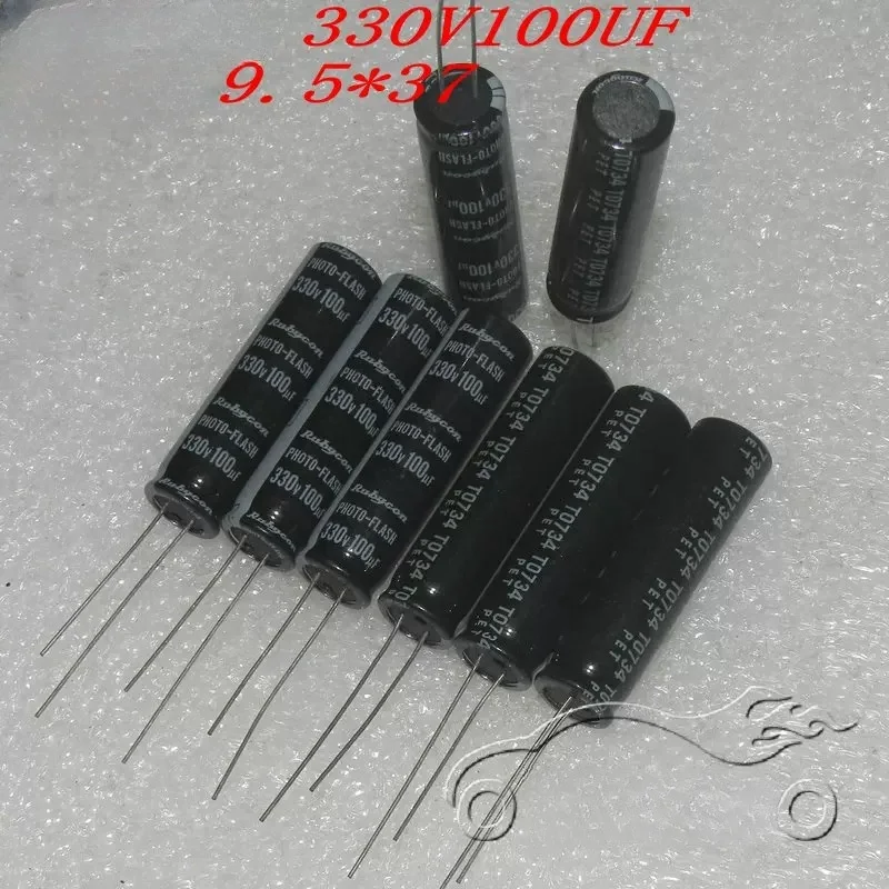 5PCS Japan Rubycon PHOTO-FLASH flash electrolytic capacitor 330V 80UF 100UF 110UF 120UF capacitor