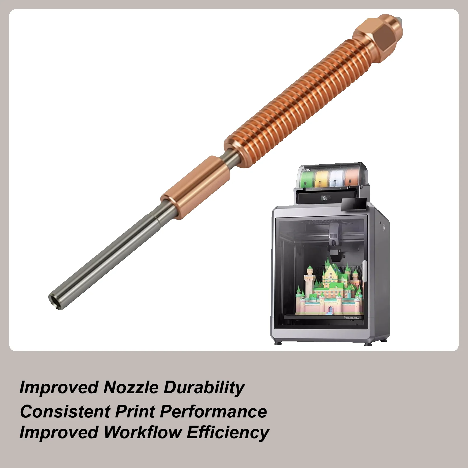 

Форсунки для 3D-печати ForCreality K2 PLUS, сменный комплект сопла для 3D-принтера из закаленной стали, часть 0,2 мм, 0,4 мм, 0,6 м, 0,8 мм, 1 мм