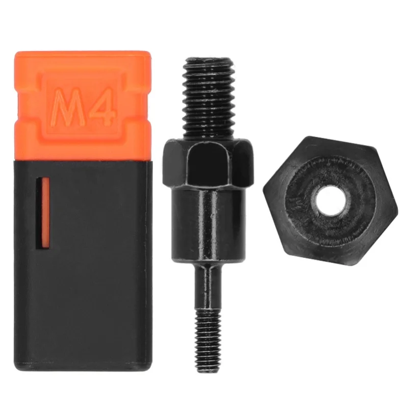 หัวเครื่องยิงรีเวทแบบแมนนวล หัวรีเวทแบบปลายแหลม ทำจากเหล็กอัลลอยด์ พร้อมแกนเกลียว สำหรับงานอุตสาหกรรม ขนาด M4