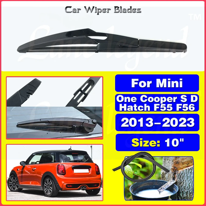 

10" Rear Wiper Blade Back Window Windscreen Windshield Wipers For Mini One Cooper S D Hatch F55 F56 2013 - 2023 Auto Accessories