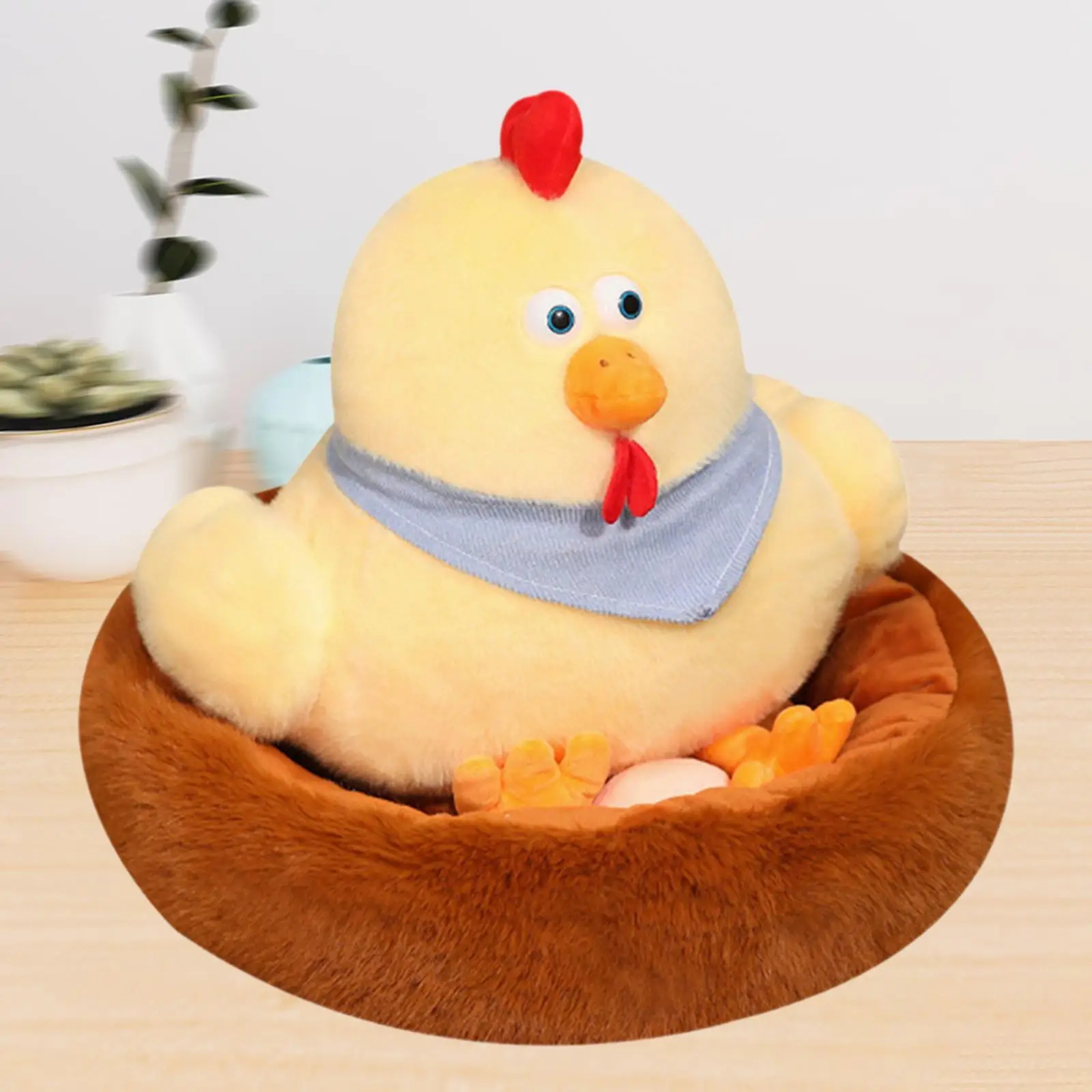 Pollo Coop de peluche de juguete, Animal relleno, muñeco de gallina ponedora para recuerdo de fiesta para niños