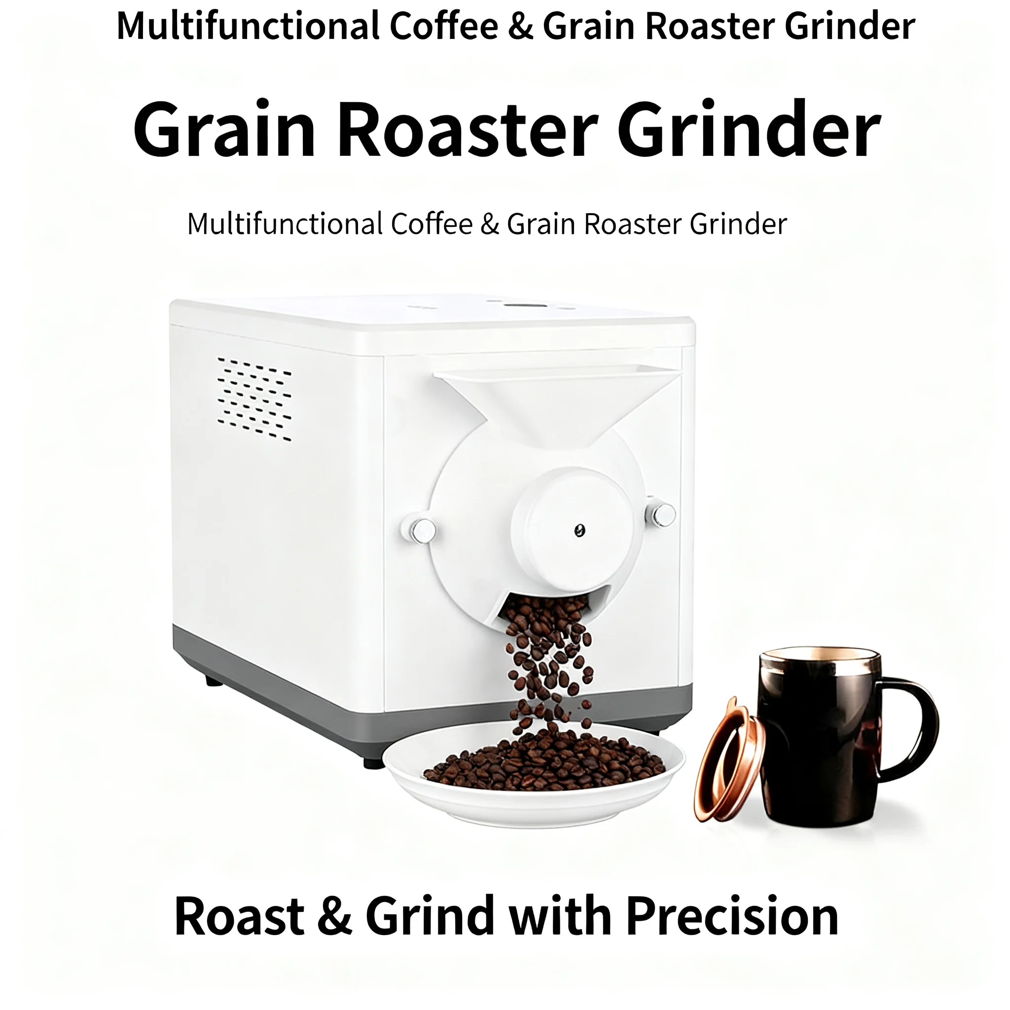 Electric Coffee Roaster Machine High Power Smart Control for Household & Small Business Use