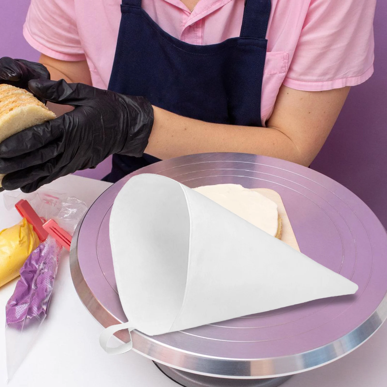 

3Pcs Pastry Bags 14 16 18 Inch Reusable Cotton Cake Decorating Tools for Baking Cookies Chocolate Flexible Smooth Wall Food Safe