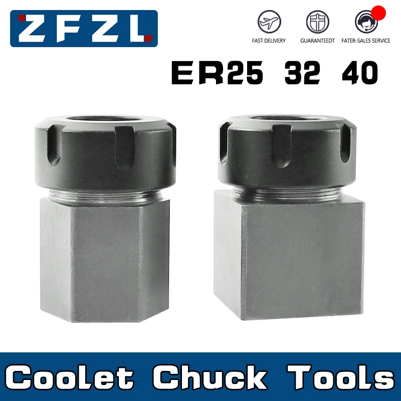 quadrado er25 er32 er40 chuck bloco de aco duro encanta er primavera chuck assento para cnc espuma gravura maquina corte ferramenta titular 1pc 01