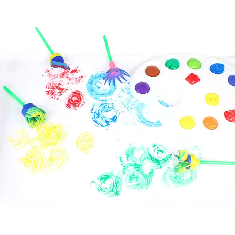4~48pcs Drawing Sponge Halloween Painting Graffiti Festival Gathering Party Favors Bulk Children Favorite Gifts Rubbings TMZ image 4