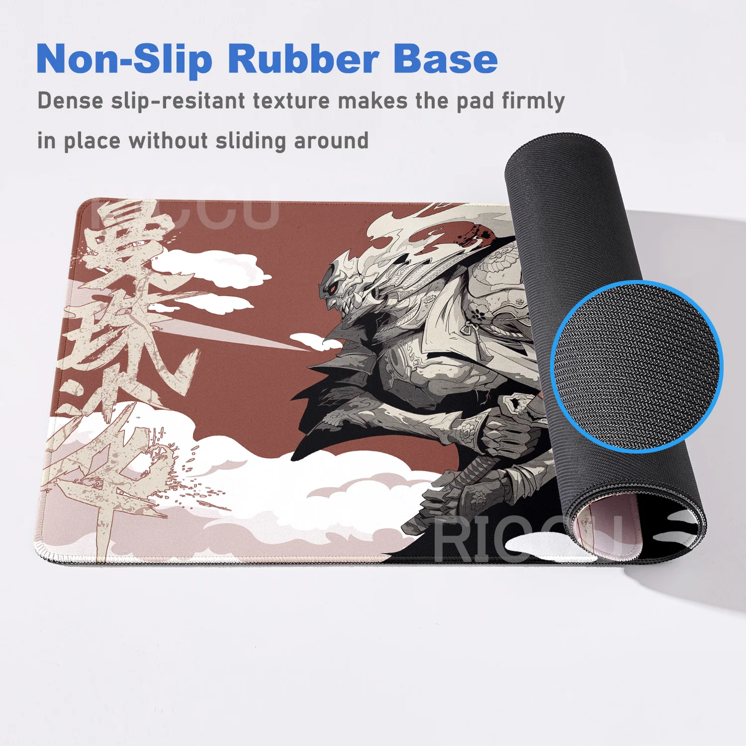 PC 주변기기 일본 사무라이 게임 마우스 패드 XXL 레드 스파이더 릴리 애니메이션 게이머 캐비닛 키보드 데스크탑 매트 카펫 고무 마우스 패드