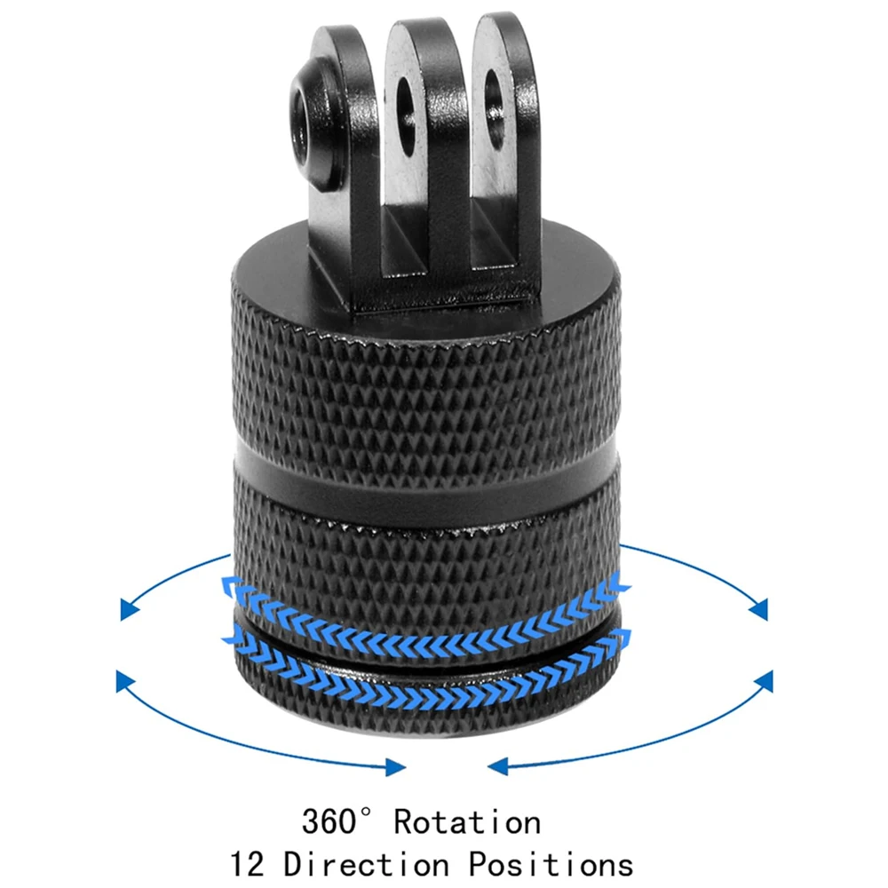 سبائك الألومنيوم للتدوير ترايبود جبل محول معدني لكاميرا GoPro Hero 13 12 11 10 9 8 SJCAM Insta360 AKASO DJI Osmo Action #3