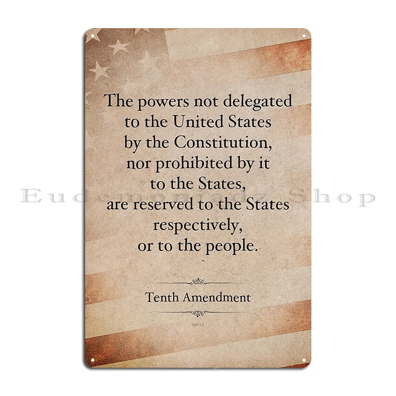 Us Constitution United States Bill Of Rights Metal Sign First Amendment We The People Tin Sign Poster