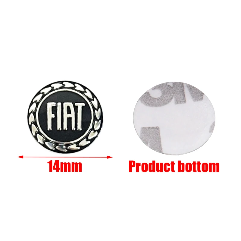 Autoschlüssel-Aufkleber, automatische Steuerung, Schlüsselanhänger, Emblem, Zubehör für Fiat Abarth 500, Tipo, FR, Panda, Argo, Freemont, Viaggio, Bravo, Punto