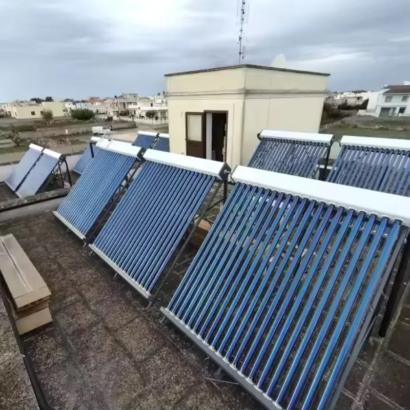 

【Hot】OEM 12-Tubes Industrial Copper Heat Vacuum Solar Collector 200L-300L Outdoor Hotel Swimming Pool Heater for Househol