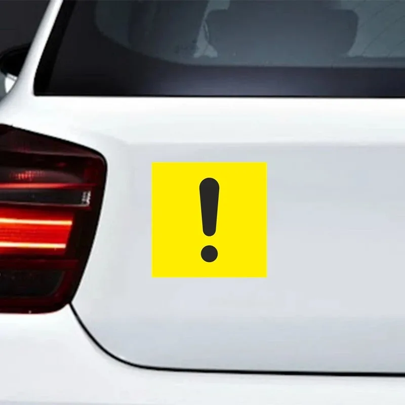 

Waterproof Cartoon Custom OEM 13CM PVC Printed Self-adhesive Beginner Driver GOST Sign Bumper Car Decal Auto Decor