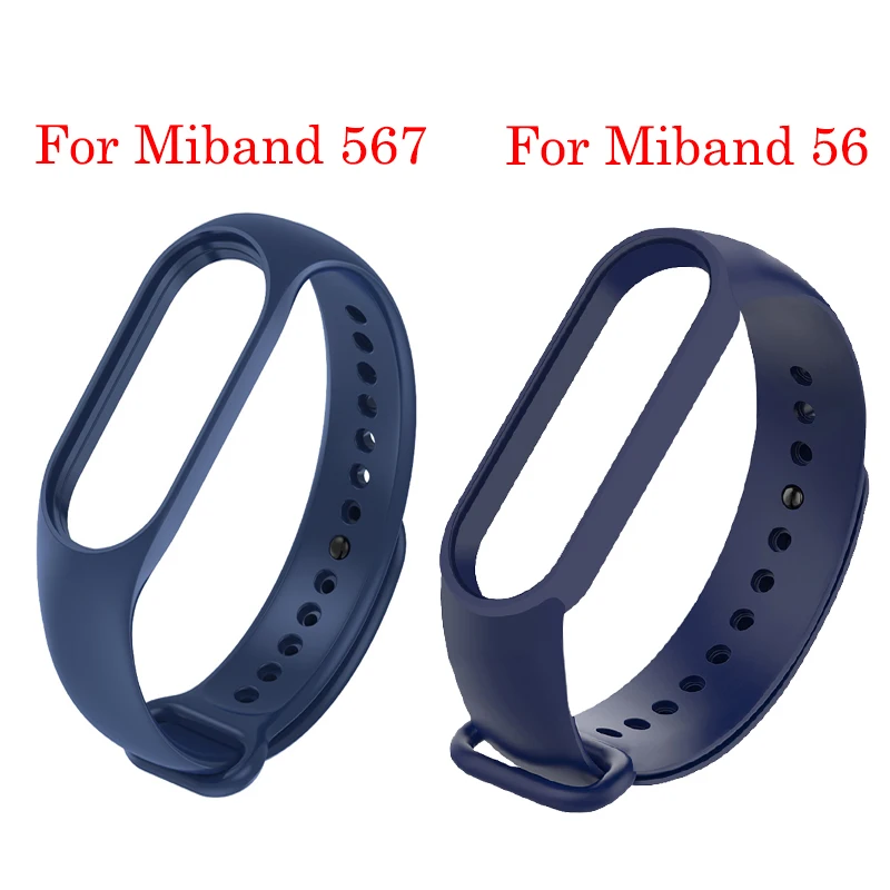 Silikonowa bransoletka dla Xiaomi MiBand 5 6 7 Pasek sportowy Kolorowa opaska na nadgarstek dla Xiaomi Mi Band 7 6 5 Akcesoria do inteligentnych opasek