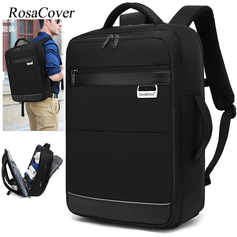 

Men Multifunction USB charging fashion business casual travel anti-theft Waterproof 17 inch Laptop backpack School bag Mochilas