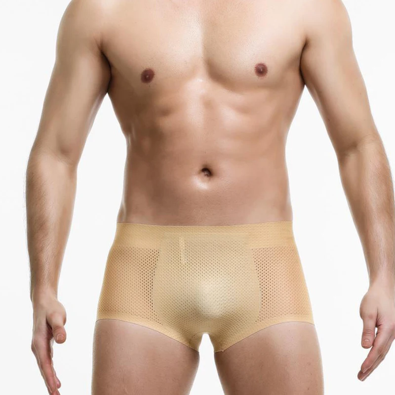 

Men Butt Lifter Summer Invisible Padded Underwear Slim Body Shaper Waist Trainer Modeling Sponge Breathable Hole