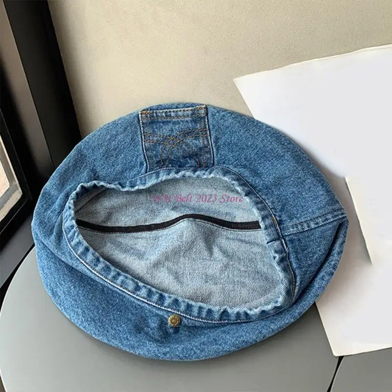 

49ME Cool Girl Hat Painters Berets Soft Beanie Cap Party Cap Street Cap