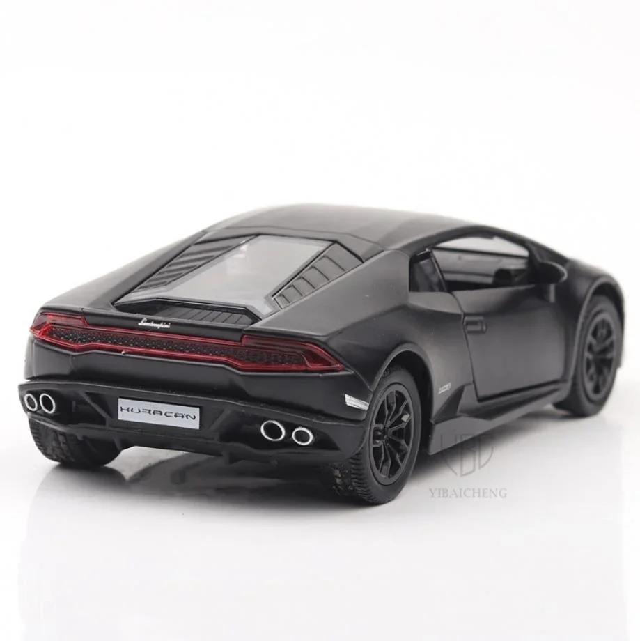 Lamborghini Huracan Metal Car Model Toy para crianças, Alloy Diecast, modelos supercar, puxar para trás do veículo, escala 1:36