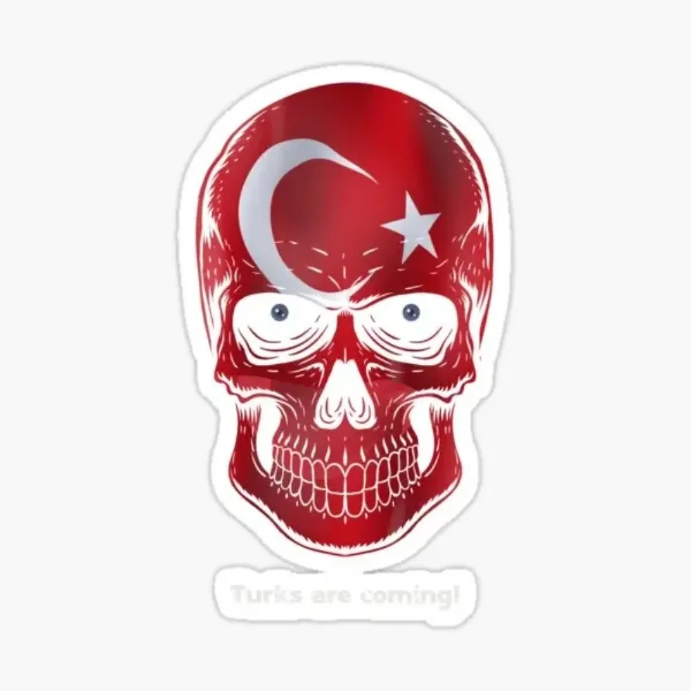 Creative Türkiye Turkish Flag Sticker Car Window Laptop Truck Decal Assecories