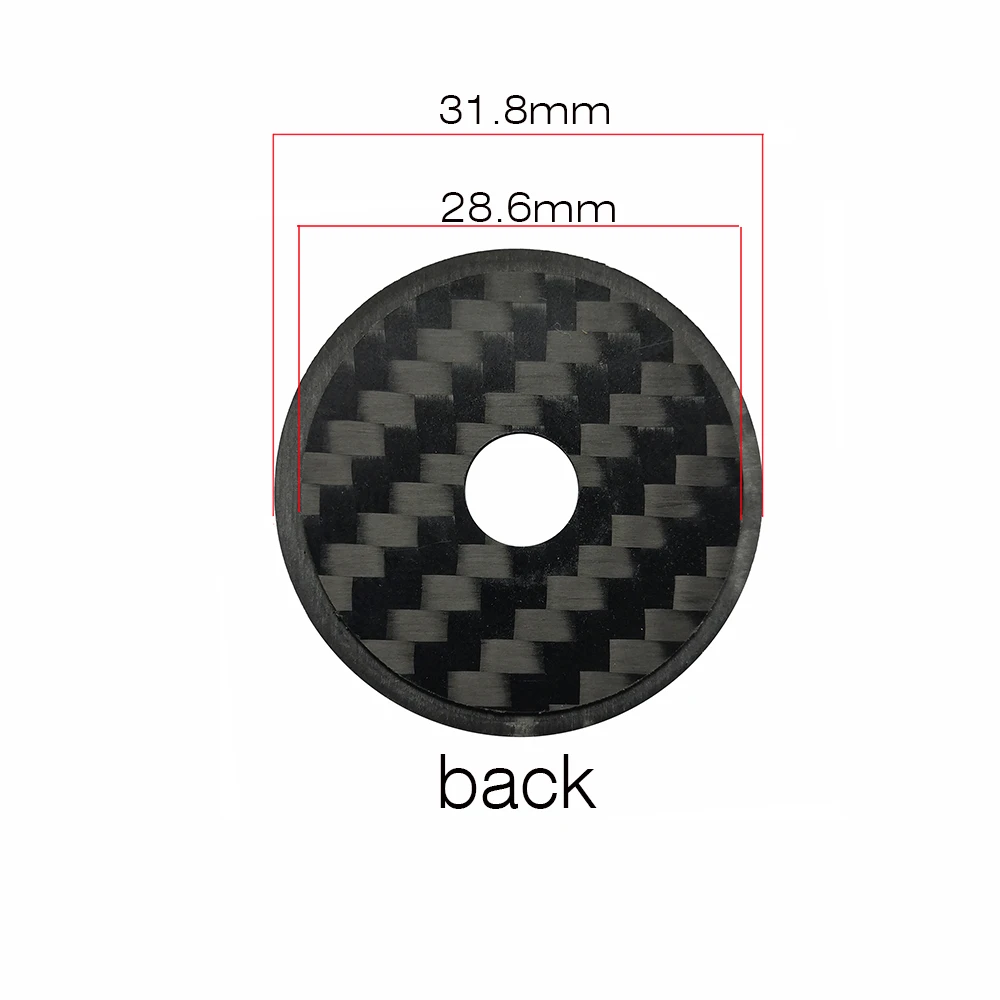 Balugoe Fahrrad Headset Carbon Top Cap Kohle faser Fahrrad Vorbau 28,6mm 1 1/8 "Steerer Gabel Rohr Headset Kappe Abdeckung – Detail 1