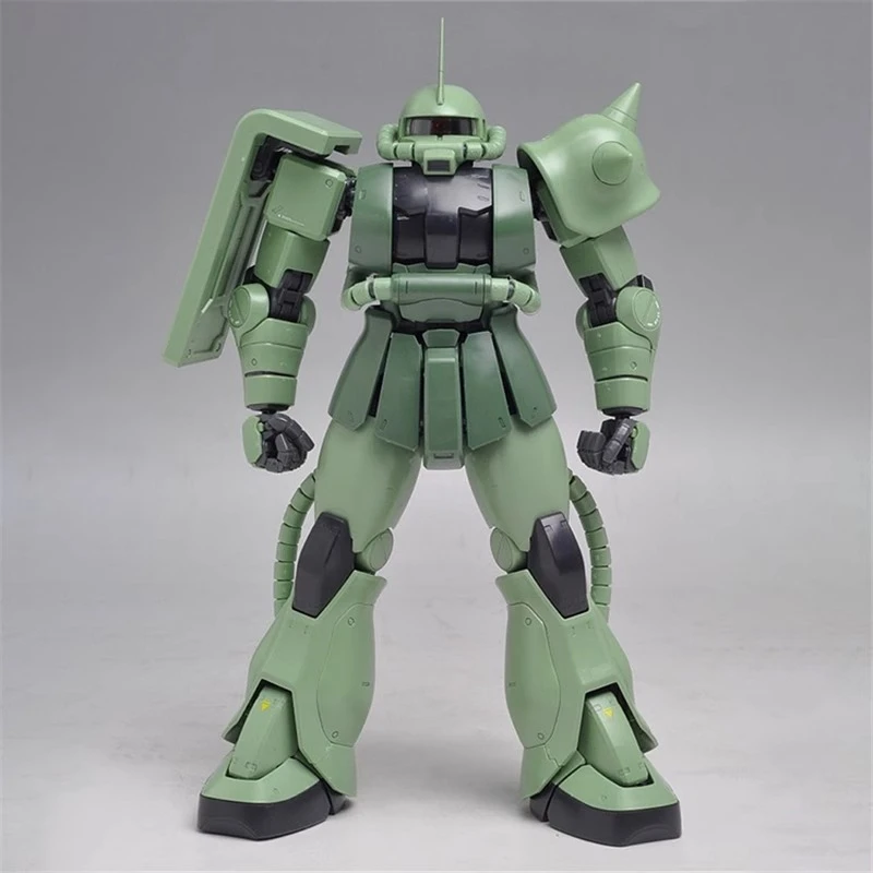 Bandai MG mass-produced Zaku2 Gundam model mobile suit peripherals MS-06J VER.2.0 assembled figure toys Christmas gift ornaments