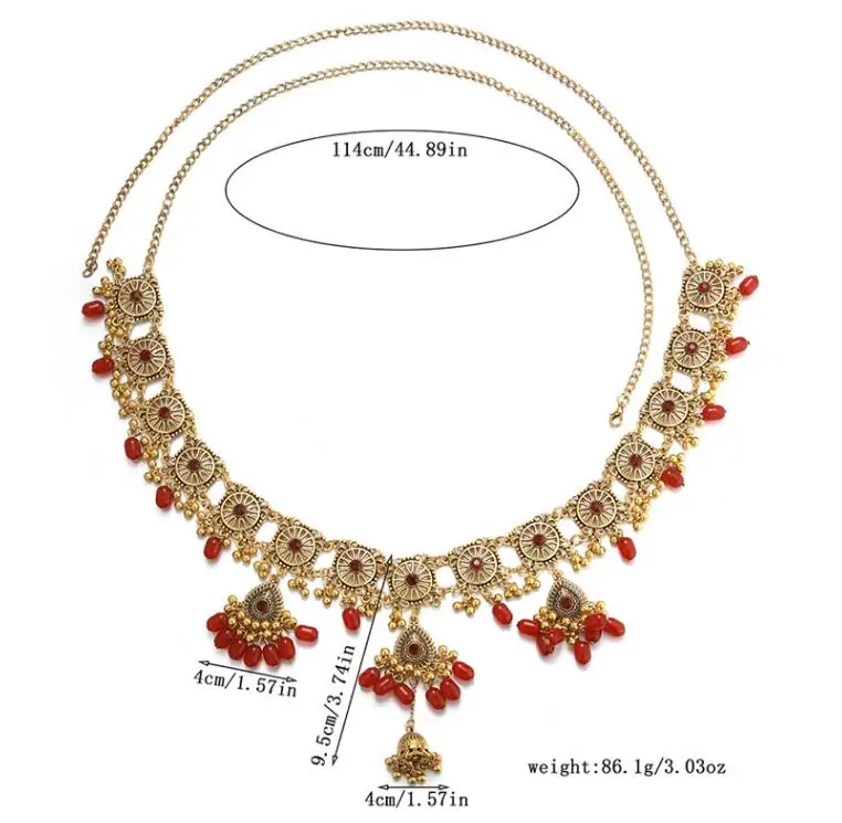 نمط فاخر عالي الجودة سلسلة خصر منحوتة كلاسيكية بوهيمية قطرة الماء حجر الراين حزام فساتين راقية الديكور