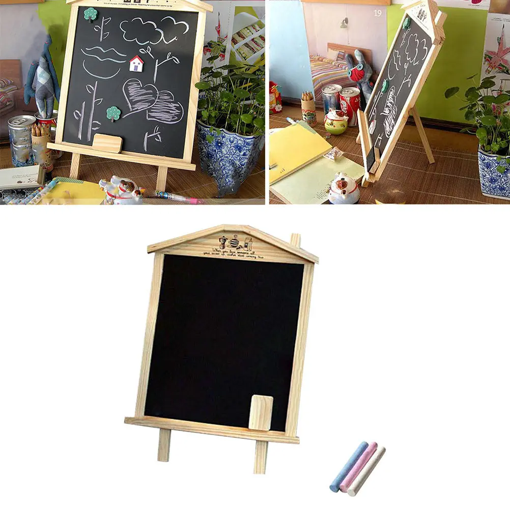 

Деревянная магнитная мини-доска 36x26 см, подвесная доска для сообщений, декоративная меловая доска для заметок для магазина, кафе, класса