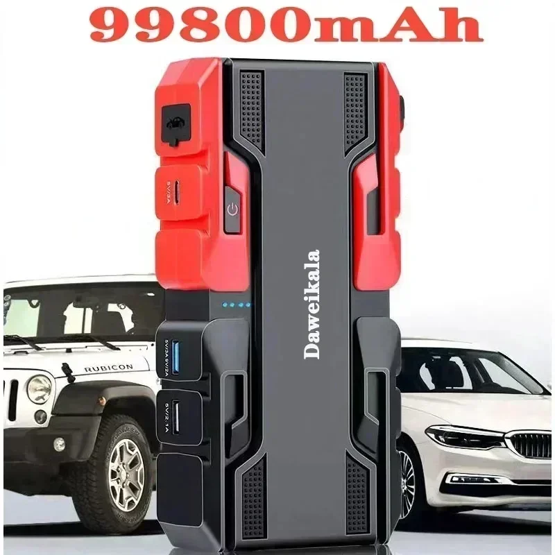 Car Jump Starter Starting Device Battery Power Bank 12V99800mAh Jumpstarter Auto Buster Emergency Booster Car Charger Jump Start