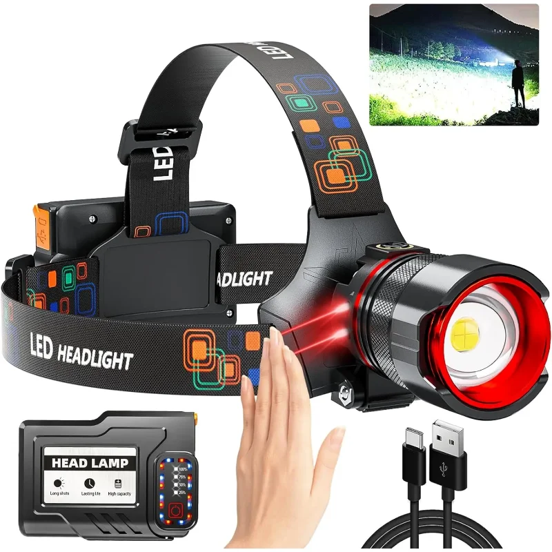 rechargeable-2600-lumens-sensor-zoomable-headlamp-with-18650extra-large-battery-ipx7-waterproof-for-camping-running-emergency