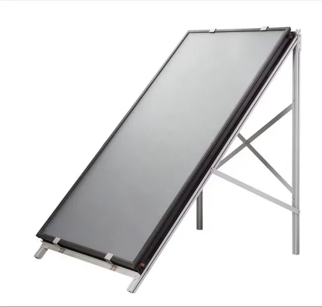 Split Flat Plate Collector Solar Water Heater System With Working Station With Selective Anode And Oxidation Coatings