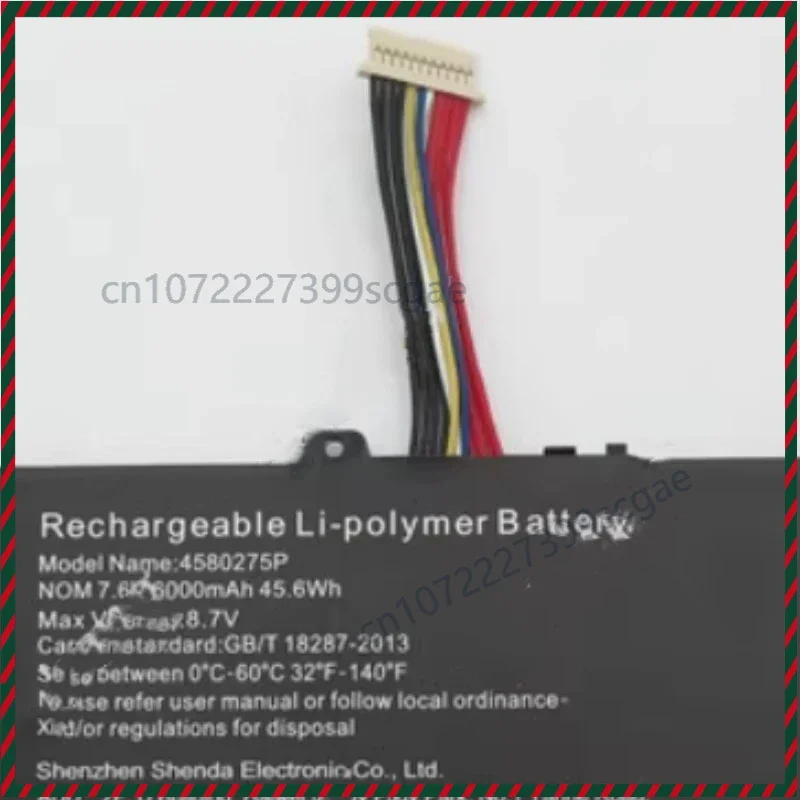 For GEO GeoBook Geoflex 340 U3576127-2S1P 4580275P 7.6V 45.6Wh 6000mAh 11Pin 11Wire LaptopBattery For Haewi Book D16 SE Notebook