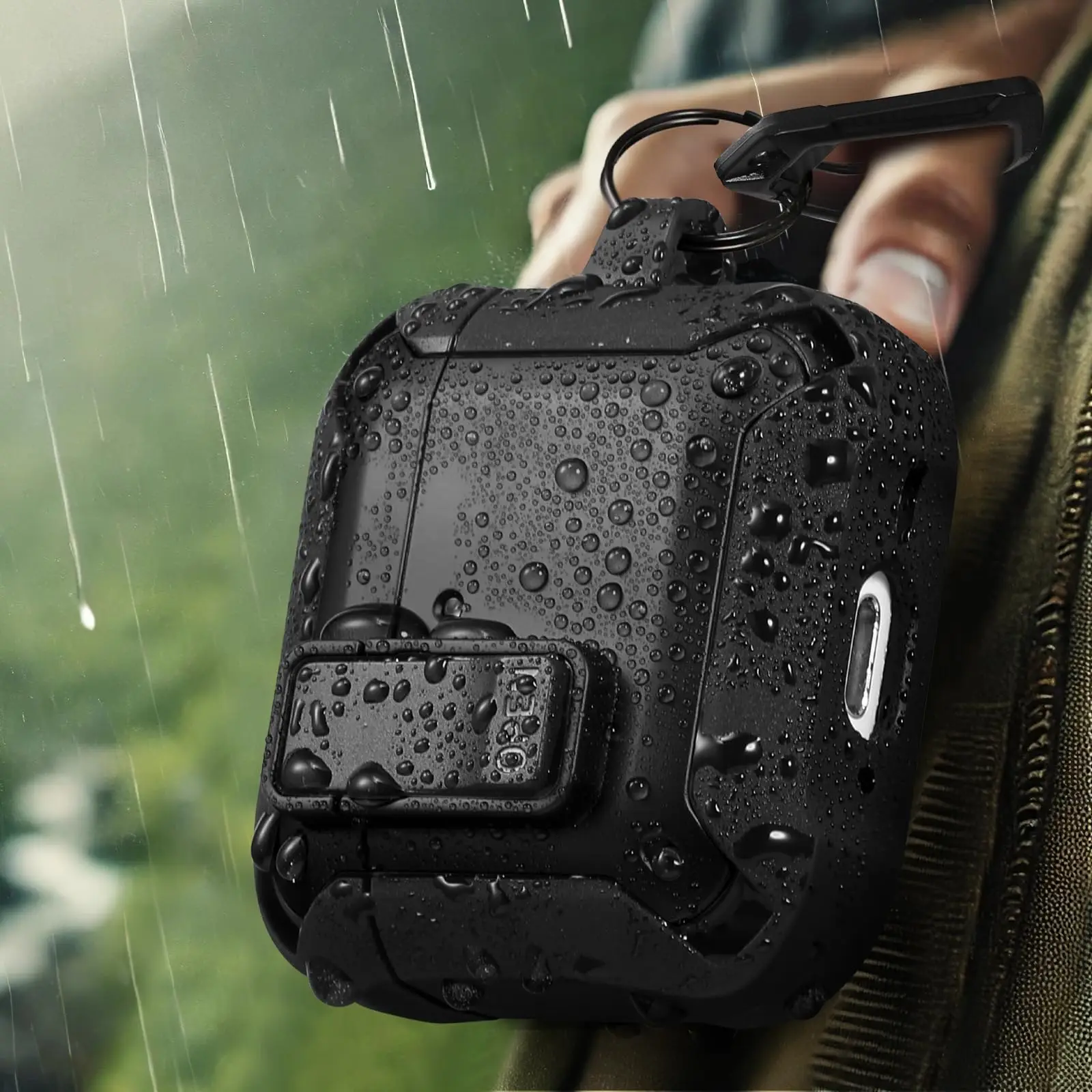 Чехол для Samsung Galaxy Buds 3/3Pro с подставкой для телефона, противоударный чехол с карабином и комплектом очистителя для Buds 3, защитный чехол