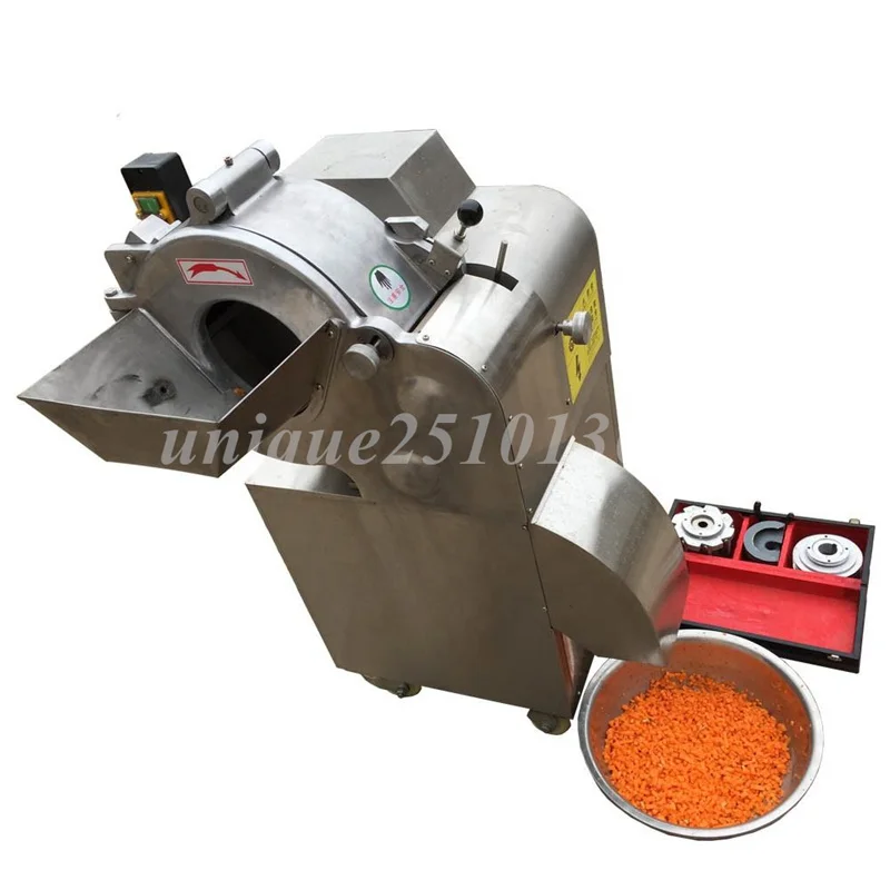 Automatic 3-10mm Vegetables or Fruit Cube Cutting Maker Industrial Onion Carrot Pepper Mushroom Potato Dicing Machine