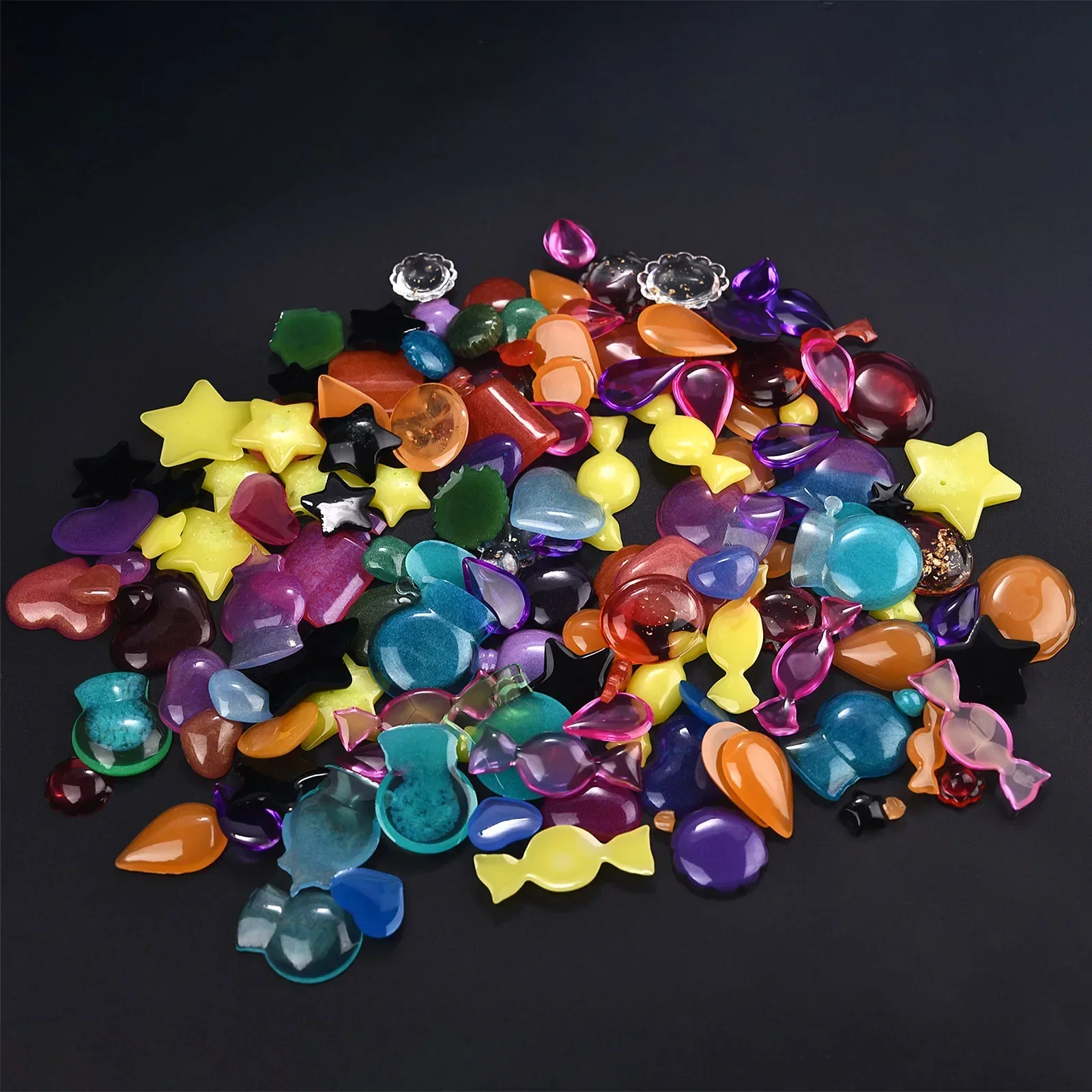 Crystal SMD Resin Silicone Molds Star Heart Charm Epoxy Mould For Earring Pendant Ornaments Keychain Jewelry Making Supplies