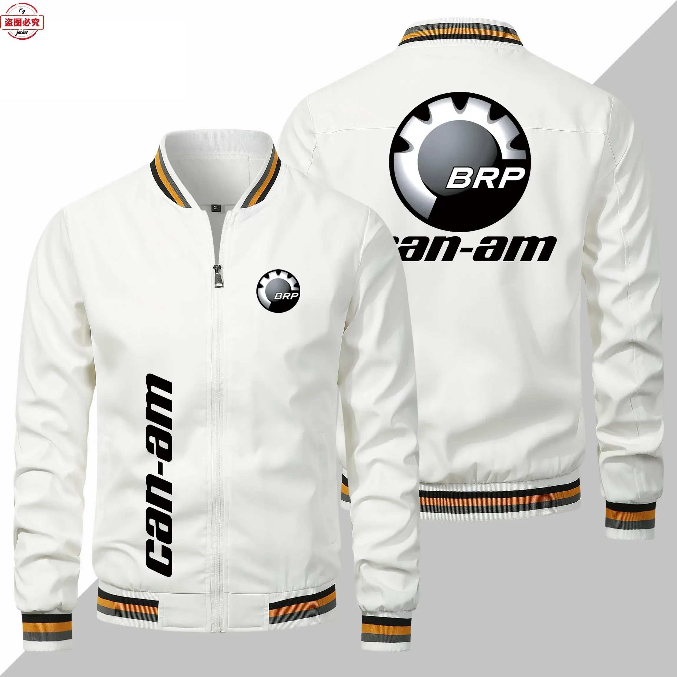 

Racing suit CAN-AM motorcycle logo locomotive jacket loose long-sleeved top stand-up collar jacket group cycling suit