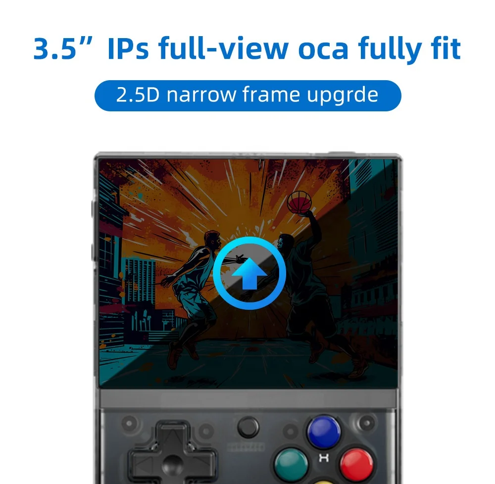 Mini Portátil Retro Handheld Game Console, Miyoo V3, Classic Video Player com Sistema Linux, 3.5 ", Mais Novo Sistema