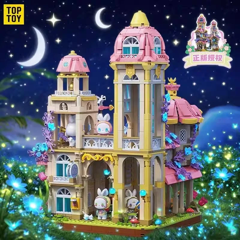 EMMA سيكريت فورست تجميع اللبنات Kawaii حلم القلعة لعبة نموذج سطح المكتب الحلي هدية عيد الأطفال