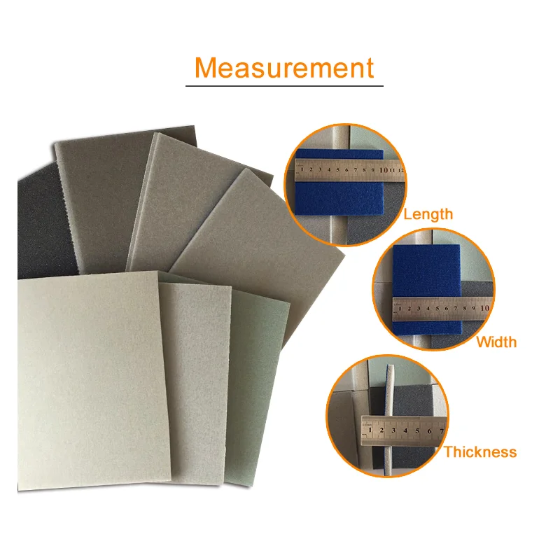 3×4 Inch Sanding Sponge Set 24 Pcs Wet Dry Ultra Fine Pads Soft Foam for Model Drywall Metal Wood Furniture Polishing