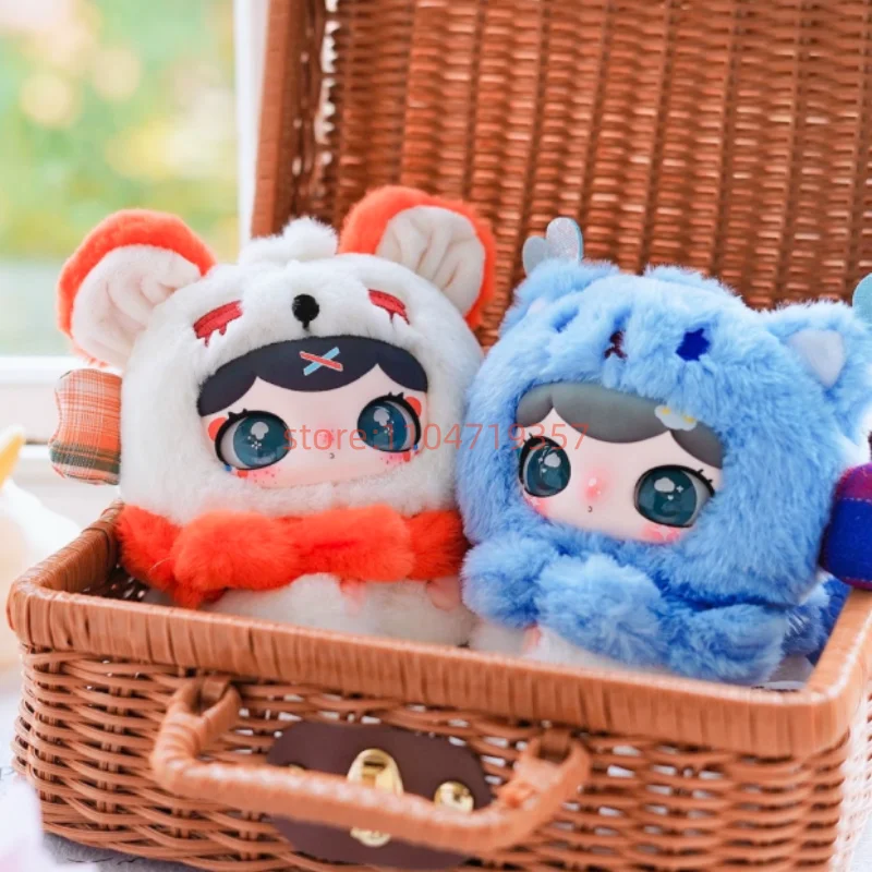 Lulumi caixa cega viagem na nuvem série caixa misteriosa boneca de vinil pingente chaveiro figura de ação bonito anime boneca saco surpresa