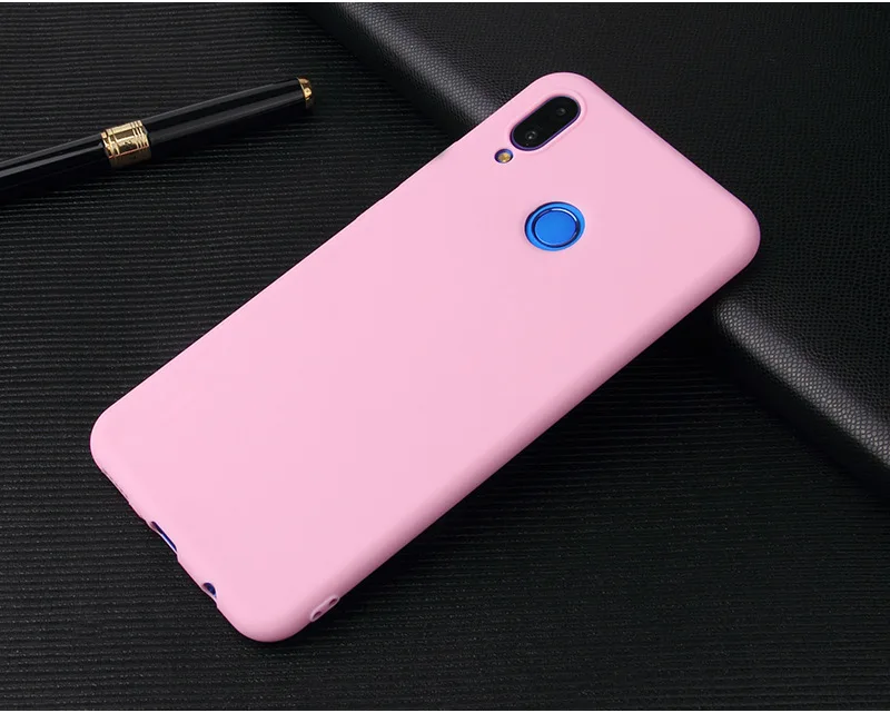Candy Color Case for Huawei Y6 Y7 Y9 Y5 Prime 2018 2019 P10 P20 P30 Mate 10 Lite Honor 10 9 Lite 8X 8C 8A Y5P Y6P Soft Cases
