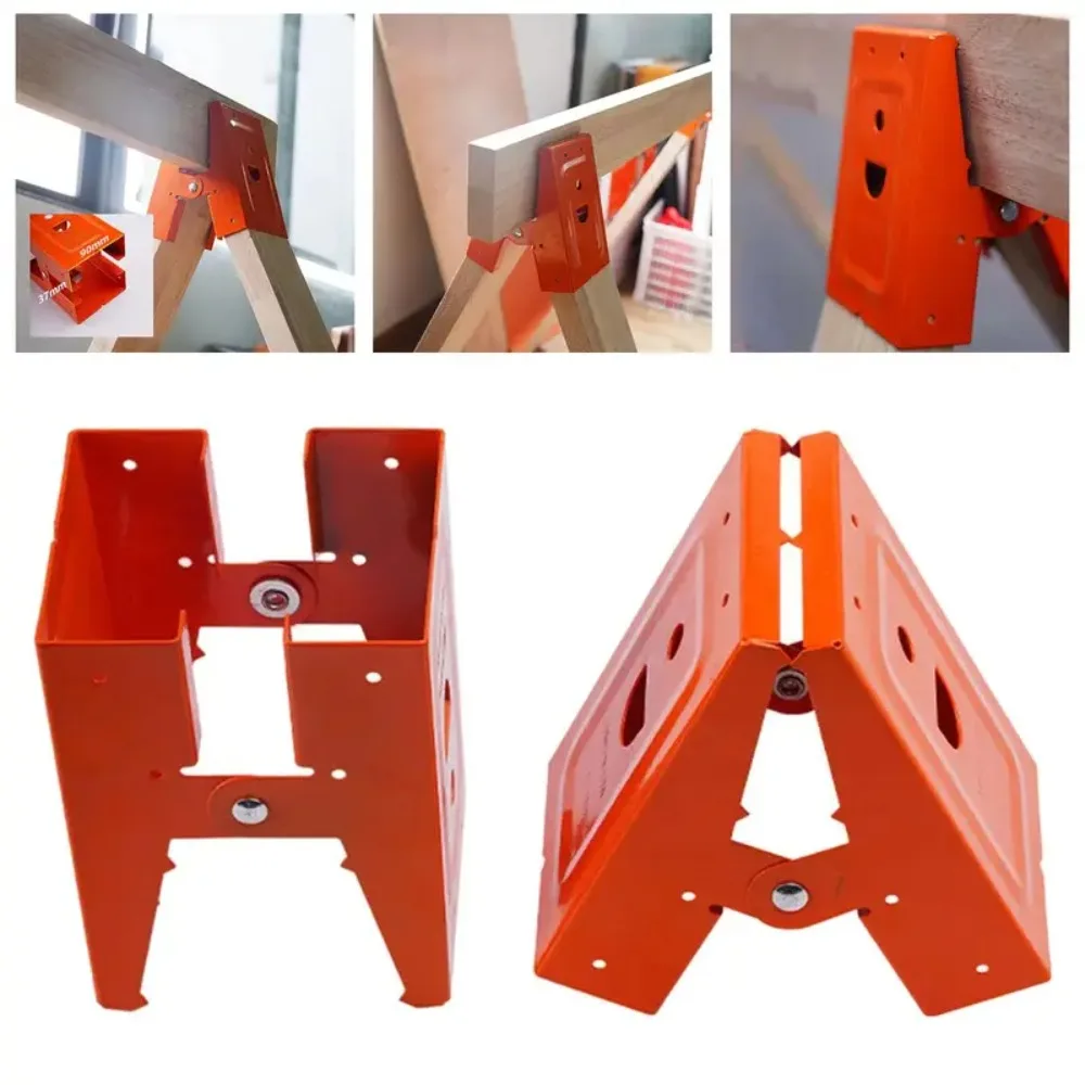 

Sturdy Sawhorse Brackets for Carpentry Workbench Support Clamp Woodworking Accessories DIY Hardware Connectors