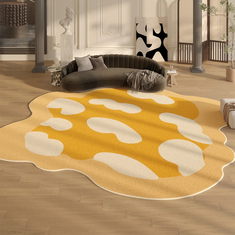 Modern Simple Bedroom Decor Plush Carpet Irregular Carpets for Living Room Fluffy Soft Bedside Rug Home Lounge Thicken Floor Mat