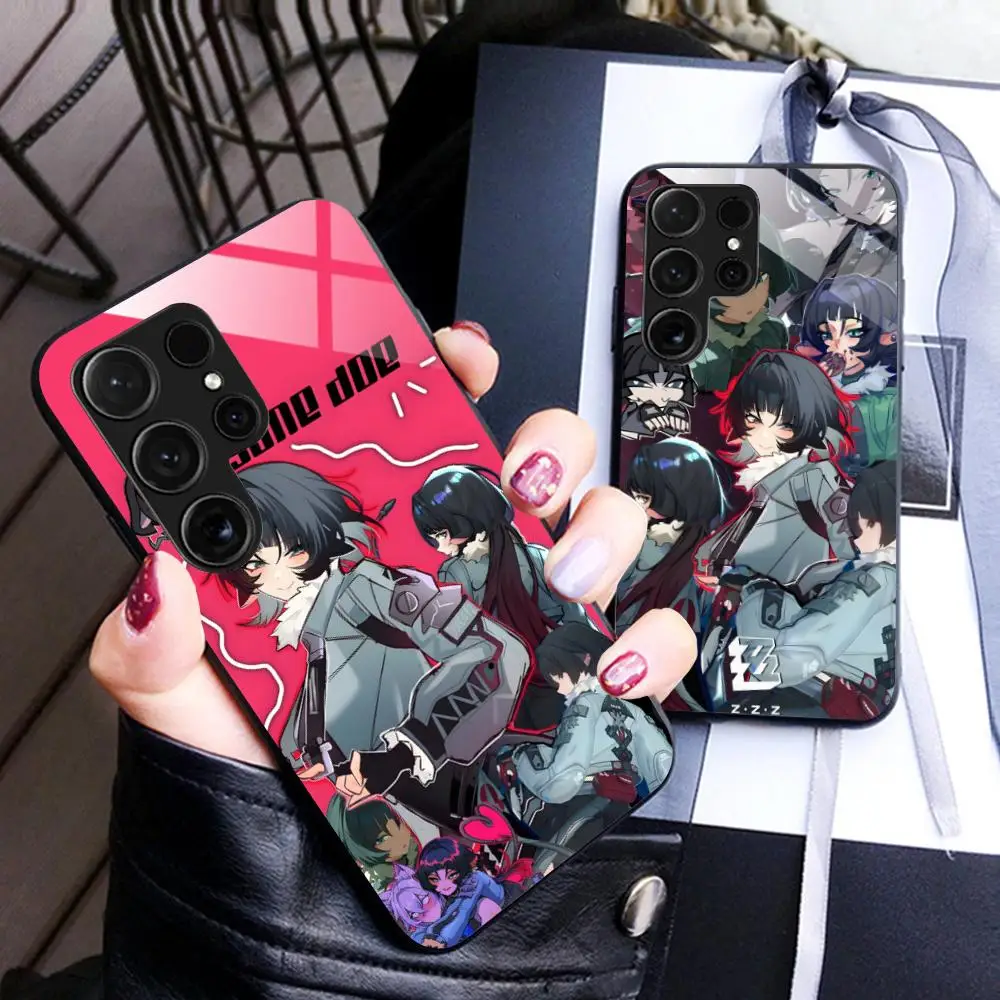 Zenless Zone Zero Jane Doe حافظة لهاتف سامسونج جالاكسي A56 55 54 53 52 51 36 35 34 23 16 15 5G غطاء زجاجي جميل #1